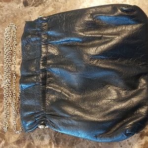 Black Leather Clutch